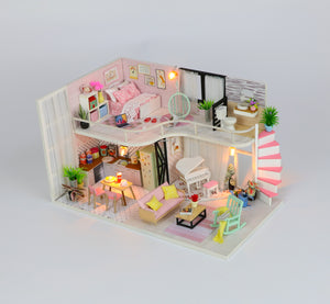 Anna's pink melody Mini Casita Armable con Caja Exhibidor