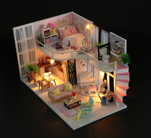 Anna's pink melody Mini Casita Armable con Caja Exhibidor