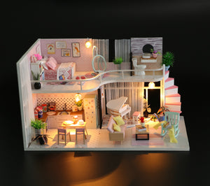 Anna's pink melody Mini Casita Armable con Caja Exhibidor