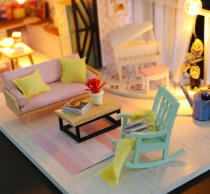 Anna's pink melody Mini Casita Armable con Caja Exhibidor