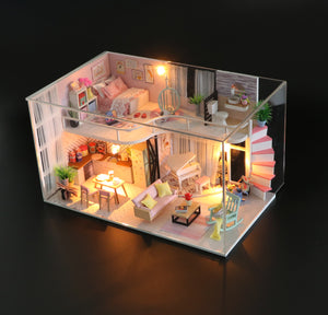 Anna's pink melody Mini Casita Armable con Caja Exhibidor