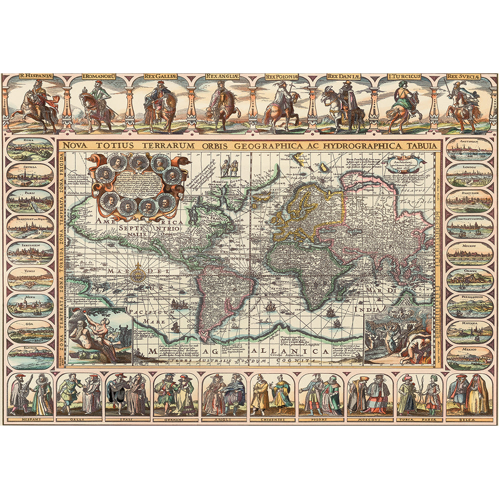 Puzzle 1000 Piezas - Ancient World Map