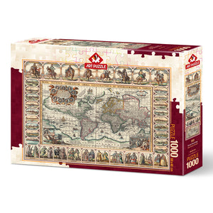 Puzzle 1000 Piezas - Ancient World Map