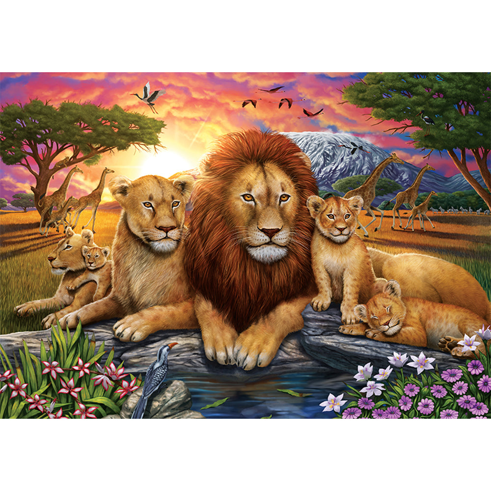 Puzzle 1000 Piezas - Lion Family