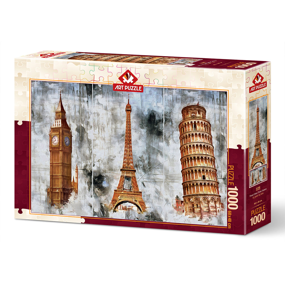 Puzzle 1000 Piezas - Three Cities Three Towers