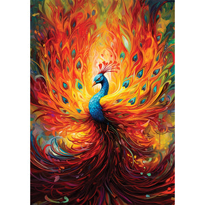 Puzzle 1500 Piezas - Colorful Peacock