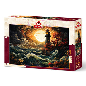 Puzzle 1500 Piezas - Lighthouse in a Storm