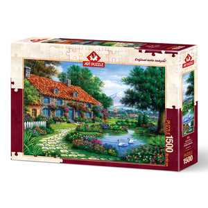 Puzzle 1500 Piezas - Swan Garden