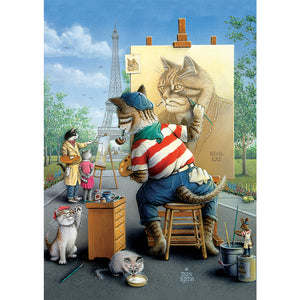 Puzzle 500 Piezas - The Painter Cat