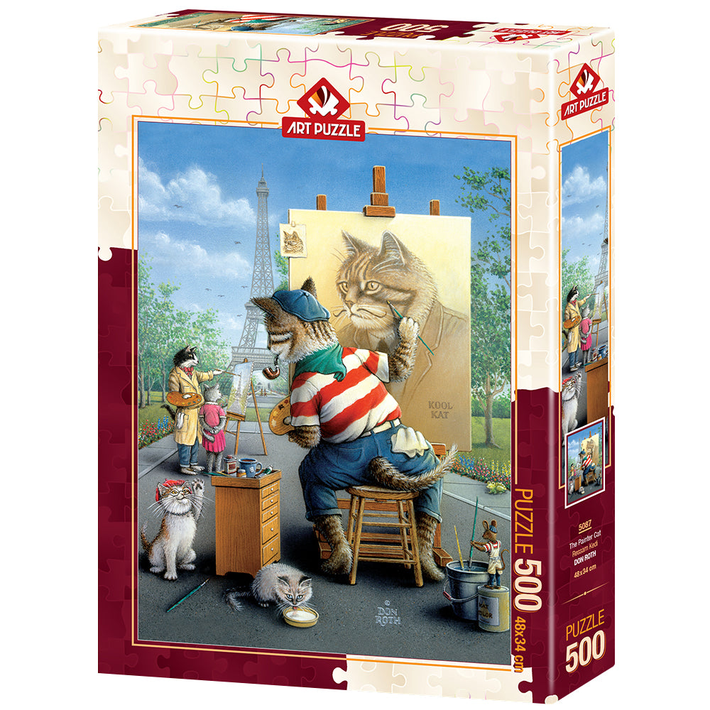 Puzzle 500 Piezas - The Painter Cat